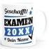 Tasse Examen Geschenk Uni-Abschluss bestandene Prüfung Studium Universität mit Name personalisiert SpecialMe®preview
