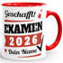 Tasse Examen Jahr 2026 anpassbar Geschenk Uni-Abschluss bestandene Prüfung Studium Universität mit Name personalisiert SpecialMe®preview