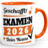 Tasse Examen Jahr 2026 anpassbar Geschenk Uni-Abschluss bestandene Prüfung Studium Universität mit Name personalisiert SpecialMe®preview