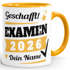 Tasse Examen Jahr 2026 anpassbar Geschenk Uni-Abschluss bestandene Prüfung Studium Universität mit Name personalisiert SpecialMe®preview