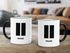 Tasse farbige Kante Pause einfarbig Kaffeetasse Teetasse Keramiktasse MoonWorks®preview
