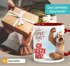Tasse Faultier Spruch - Ich atme ein, ich raste aus -Bürotasse, lustige Kaffeebecher für Home Office - Geschenkidee Kollegen - Keramik MoonWorks®preview