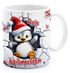 Tasse Frohe Weihnachten 3D-Illusion lustige Tiere Schnee Wintermotiv XMAS kleines Weihnachtsgeschenk Moonworks®preview