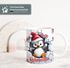 Tasse Frohe Weihnachten 3D-Illusion lustige Tiere Schnee Wintermotiv XMAS kleines Weihnachtsgeschenk Moonworks®preview