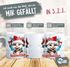 Tasse Frohe Weihnachten 3D-Illusion lustige Tiere Schnee Wintermotiv XMAS kleines Weihnachtsgeschenk Moonworks®preview