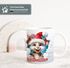 Tasse Frohe Weihnachten 3D-Illusion lustige Tiere Schnee Wintermotiv XMAS kleines Weihnachtsgeschenk Moonworks®preview