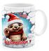 Tasse Frohe Weihnachten 3D-Illusion lustige Tiere Schnee Wintermotiv XMAS kleines Weihnachtsgeschenk Moonworks®preview