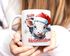 Tasse Frohe Weihnachten 3D-Illusion lustige Tiere Schnee Wintermotiv XMAS kleines Weihnachtsgeschenk Moonworks®preview