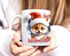 Tasse Frohe Weihnachten 3D-Illusion lustige Tiere Schnee Wintermotiv XMAS kleines Weihnachtsgeschenk Moonworks®preview