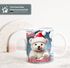 Tasse Frohe Weihnachten 3D-Illusion lustige Tiere Schnee Wintermotiv XMAS kleines Weihnachtsgeschenk Moonworks®preview