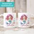 Tasse Geschenk Einschulung 2025 personalisiert mit Namen Meerjungfrau Kindertasse Mädchen SpecialMe®preview