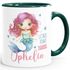 Tasse Geschenk Einschulung 2025 personalisiert mit Namen Meerjungfrau Kindertasse Mädchen SpecialMe®preview