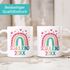 Tasse Geschenk Einschulung 2025 Regenbogen Herzen personalisiert mit Einschulunsjahr Kindertasse aus Keramik für Jungen Mädchen SpecialMe®preview