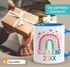 Tasse Geschenk Einschulung 2025 Regenbogen Herzen personalisiert mit Einschulunsjahr Kindertasse aus Keramik für Jungen Mädchen SpecialMe®preview