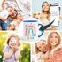 Tasse Geschenk Einschulung 2025 Regenbogen Herzen personalisiert mit Einschulunsjahr Kindertasse aus Keramik für Jungen Mädchen SpecialMe®preview
