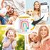 Tasse Geschenk Einschulung 2025 Regenbogen Herzen personalisiert mit Einschulunsjahr Kindertasse aus Keramik für Jungen Mädchen SpecialMe®preview