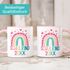 Tasse Geschenk Einschulung 2025 Regenbogen Herzen personalisiert mit Einschulunsjahr Kindertasse aus Keramik für Jungen Mädchen SpecialMe®preview