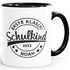 Tasse Geschenk Einschulung Erste Klasse 2025 personalisiert mit Namen und Jahr Kindertasse aus Keramik für Jungen Mädchen SpecialMe®preview