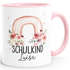 Tasse Geschenk Einschulung Schulkind 2026 personalisiert mit Namen Kindertasse aus Keramik Mädchen SpecialMe®preview