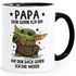 Tasse Geschenk Papa Sprüche Geschenkidee Vatertag Lustig Motiv Baby-Yoda mit Spruch MoonWorks®preview