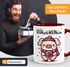Tasse Glühwein Motiv Glüh-Schweinchen Wortspiel Emaillebecher lustig kleines Geschenk Weihnachten MoonWorks®preview