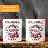 Tasse Glühwein Motiv Glüh-Schweinchen Wortspiel Emaillebecher lustig kleines Geschenk Weihnachten MoonWorks®preview