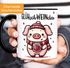 Tasse Glühwein Motiv Glüh-Schweinchen Wortspiel Emaillebecher lustig kleines Geschenk Weihnachten MoonWorks®preview