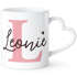 Tasse Herzhenkel mit Namen Anfangsbuchstabe Initiale Herz personalisierte Geschenke SpecialMe®preview