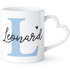 Tasse Herzhenkel mit Namen Anfangsbuchstabe Initiale Herz personalisierte Geschenke SpecialMe®preview