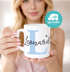 Tasse Herzhenkel mit Namen Anfangsbuchstabe Initiale Herz personalisierte Geschenke SpecialMe®preview