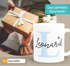 Tasse Herzhenkel mit Namen Anfangsbuchstabe Initiale Herz personalisierte Geschenke SpecialMe®preview