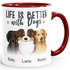 Tasse Hund Motiv personalisierte Geschenke mit Name Hundebesitzer Hundeliebhaber SpecialMe®preview