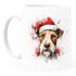 Tasse Hunde-Motiv Weihnachten Weihnachtsmütze lustig Hunderassen Geschenk Hundebesitzer Aquarell SpecialMe®preview