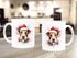 Tasse Hunde-Motiv Weihnachten Weihnachtsmütze lustig Hunderassen Geschenk Hundebesitzer Aquarell SpecialMe®preview