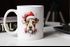 Tasse Hunde-Motiv Weihnachten Weihnachtsmütze lustig Hunderassen Geschenk Hundebesitzer Aquarell SpecialMe®preview