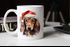 Tasse Hunde-Motiv Weihnachten Weihnachtsmütze lustig Hunderassen Geschenk Hundebesitzer Aquarell SpecialMe®preview