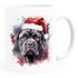 Tasse Hunde-Motiv Weihnachten Weihnachtsmütze lustig Hunderassen Geschenk Hundebesitzer Aquarell SpecialMe®preview