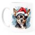 Tasse Hunde-Motiv Weihnachten Weihnachtsmütze lustig Hunderassen Geschenk Hundebesitzer Aquarell SpecialMe®preview