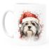 Tasse Hunde-Motiv Weihnachten Weihnachtsmütze lustig Hunderassen Geschenk Hundebesitzer Aquarell SpecialMe®preview