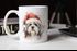 Tasse Hunde-Motiv Weihnachten Weihnachtsmütze lustig Hunderassen Geschenk Hundebesitzer Aquarell SpecialMe®preview