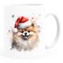 Tasse Hunde-Motiv Weihnachten Weihnachtsmütze lustig Hunderassen Geschenk Hundebesitzer Aquarell SpecialMe®preview