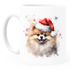 Tasse Hunde-Motiv Weihnachten Weihnachtsmütze lustig Hunderassen Geschenk Hundebesitzer Aquarell SpecialMe®preview