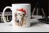 Tasse Hunde-Motiv Weihnachten Weihnachtsmütze lustig Hunderassen Geschenk Hundebesitzer Aquarell SpecialMe®preview