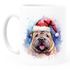 Tasse Hunde-Motiv Weihnachten Weihnachtsmütze lustig Hunderassen Geschenk Hundebesitzer Aquarell SpecialMe®preview