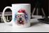 Tasse Hunde-Motiv Weihnachten Weihnachtsmütze lustig Hunderassen Geschenk Hundebesitzer Aquarell SpecialMe®preview