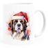 Tasse Hunde-Motiv Weihnachten Weihnachtsmütze lustig Hunderassen Geschenk Hundebesitzer Aquarell SpecialMe®preview