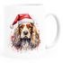 Tasse Hunde-Motiv Weihnachten Weihnachtsmütze lustig Hunderassen Geschenk Hundebesitzer Aquarell SpecialMe®preview