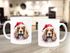 Tasse Hunde-Motiv Weihnachten Weihnachtsmütze lustig Hunderassen Geschenk Hundebesitzer Aquarell SpecialMe®preview