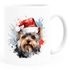 Tasse Hunde-Motiv Weihnachten Weihnachtsmütze lustig Hunderassen Geschenk Hundebesitzer Aquarell SpecialMe®preview