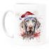 Tasse Hunde-Motiv Weihnachten Weihnachtsmütze lustig Hunderassen Geschenk Hundebesitzer Aquarell SpecialMe®preview